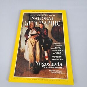 National Geographic Magazine August 1990 No Insert